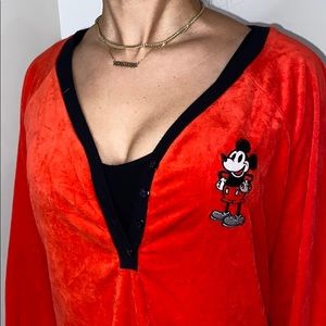 Mickey Mouse Red Plush PJ Shirt